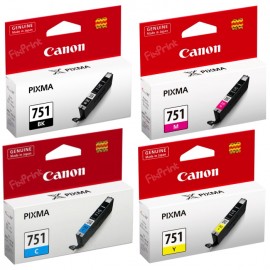 Cartridge Original Canon CLI-751 CLI751 751 751Y CLI-751Y Yellow, Tinta Printer Canon iX6770 iX6870 MG5470 MG5570 MG5670 MG6370 MG6470 MG7170 MG7570 MX727 MX927 iP7270 iP8770