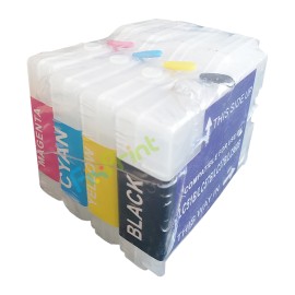 Cartridge Refillable MCISS Bro LC10 LC37 LC51 LC57 LC960 LC1000 LC970 Pendek, Cartridge DCP-130C DCP-330C DCP-540CN DCP-750CW Fax-2480C MFC-240CN MFC-440CN MFC-660CN MFC-665CW MFC-1360 MFC-3360C MFC-5460C MFC-260C MFC-135C MFC-150C Pendek