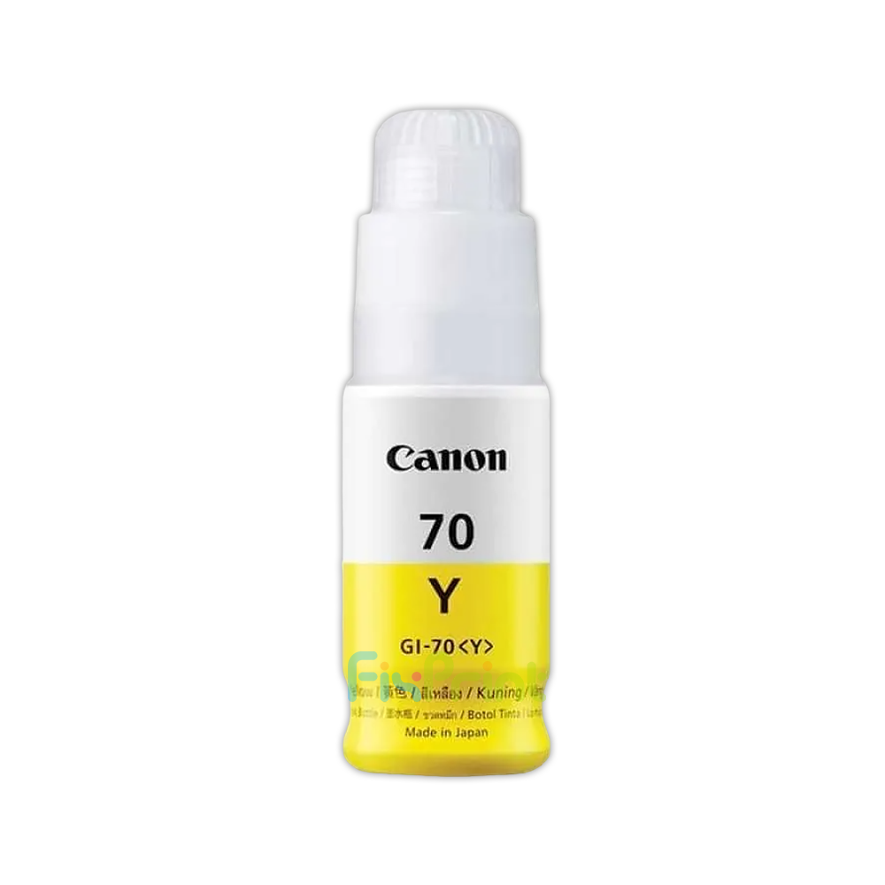 Tinta LOOSEPACK GI-70 GI70 Yellow GI 70 Yellow 70ml (Tanpa Box), Refill Printer PIXMA G5070 G6070 GM2070 GM4070 G7070 Original Canon