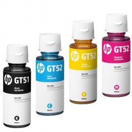 Tinta Refill HP Original GT52 Yellow M0H56A 70ml, Tinta Refill Printer HP DeskJet GT5810 GT 5820 All in One InkTank 115 310 315 319 350 415 419 410 SmartTank 450 510 550 610